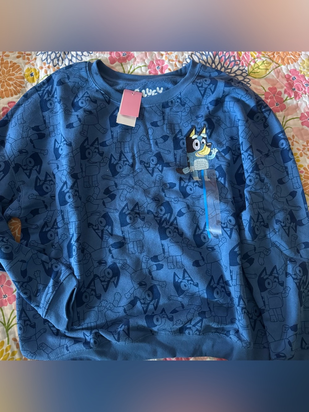NWT large WOMENS bluey crewneck sweatshirt